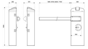 EVA.8 Road barriers & car park saver TECHNICAL DRAWING