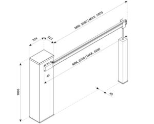 LADY.5 Road barriers & car park saver technical Drawing