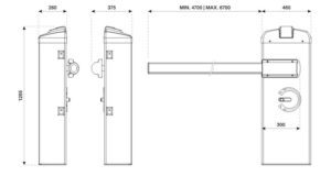 EVA.7 Road barriers &car park saver Technical Drawing